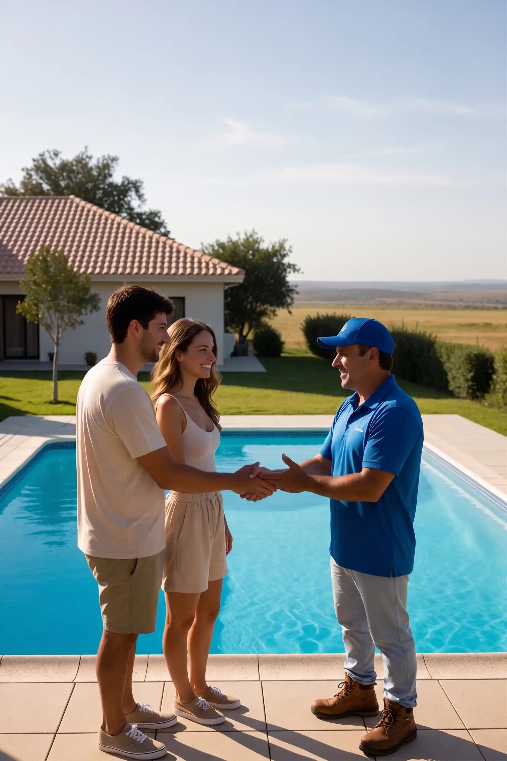 Cliente e locale tecnico della piscina